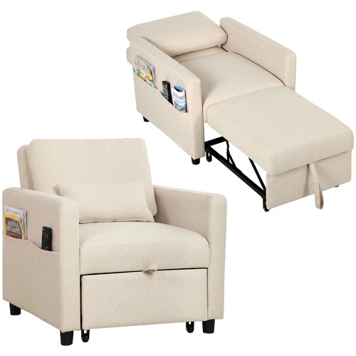 Homcom poltrona letto 1 - homcom,