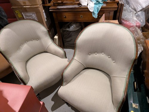 Coppia poltroncine imbottite
