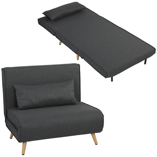 Homcom poltrona letto - poltrona,