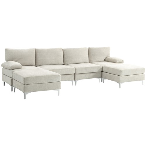 Homcom divano moderno - divano, modulare
