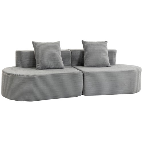 Homcom divano modulare posti - divano,