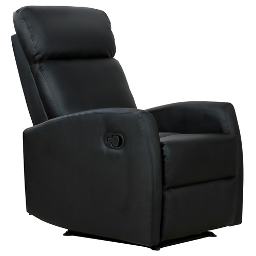 Homcom poltrona relax - relax, pelle