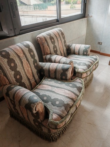 Coppia poltrone imbottite - , in