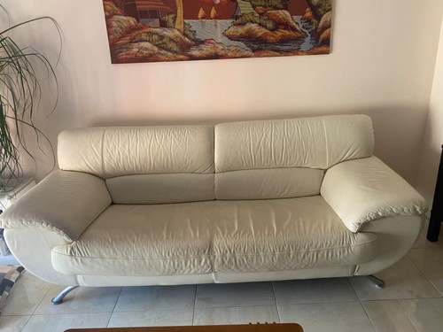 Divano pelle posti usato - pelle,