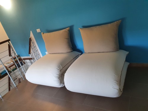 Coppia poltrona letto - coppia, lago
